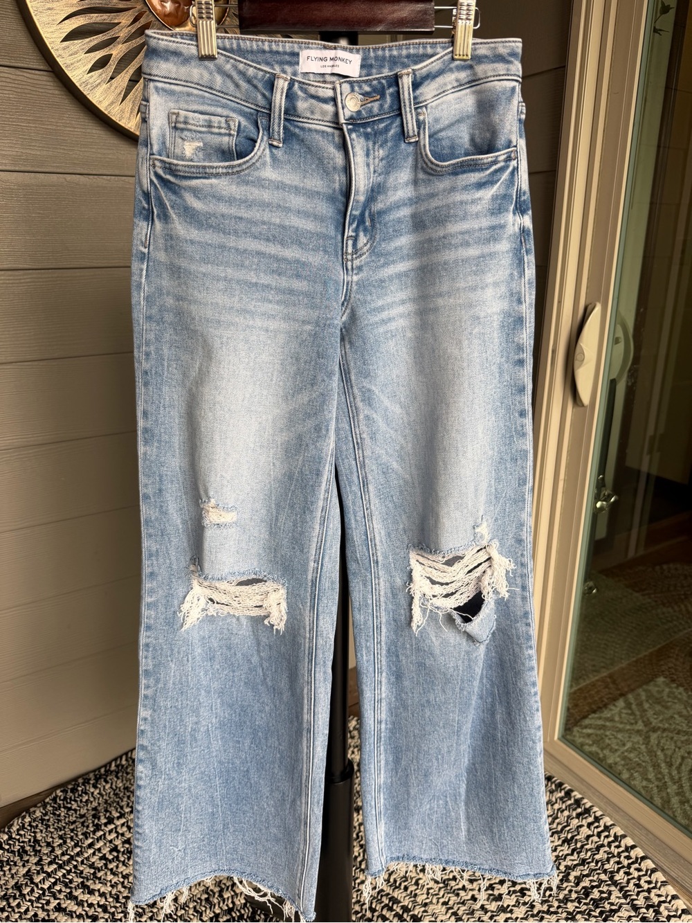 Flying Monkey Mid-Rise Wide Leg Stretch Jean size 27x32